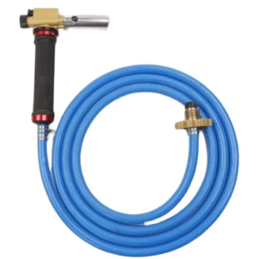 Tocha de soldadura a gás com mangueira de 2,5 m - Ferramenta de soldadura de cobre e alumínio - Maçarico de gás manual para soldadura de tubos