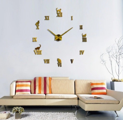 Τοίχου αυτοκόλλητο ρολόι G1809