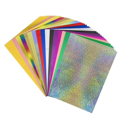 Tonerowa reaktywna folia do gorącego tłoczenia A4 20 × 29 cm kolorowy mix do drukarki laserowej i laminatora DIY tworzenie