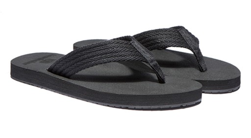 Tongs noires pour hommes