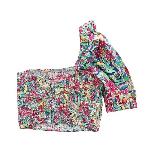 Top colorido para senhora