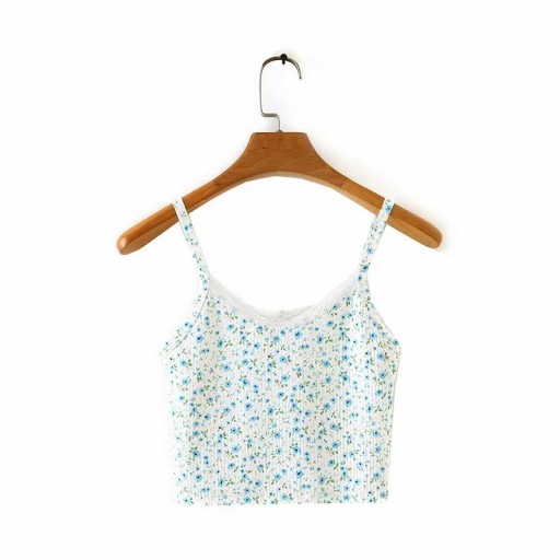 Top court fleuri pour femmes