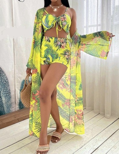 Top cropped feminino, calções e sobreposição