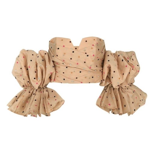 Top da donna con maniche voluminose