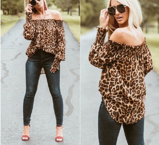 Top de leopardo para mujer A159