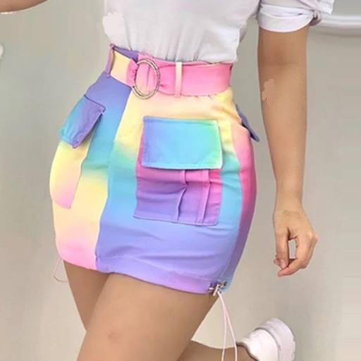 Top e saia femininos B1230