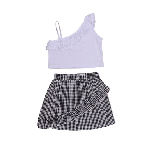 Top e saia para meninas L1240