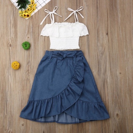 Top et jupe pour filles L1427