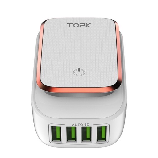 TOP Falra szerelhető LED töltő 4 porttal J1628