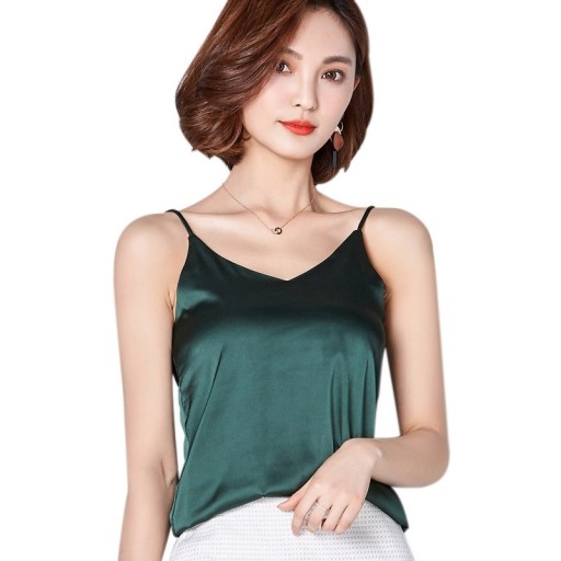 Top feminino de alças finas