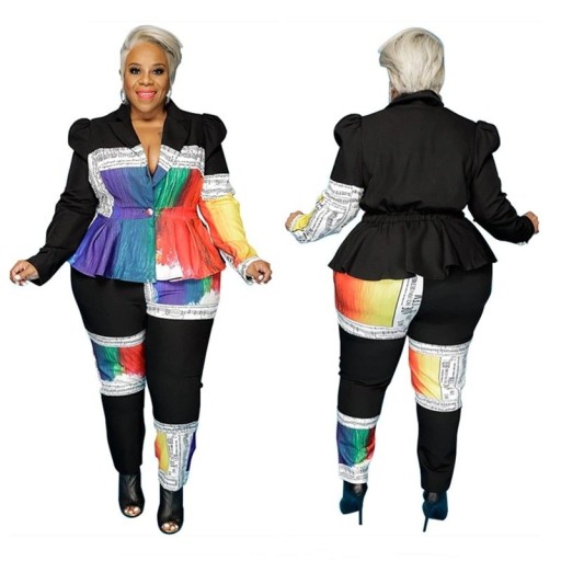 Top femme à manches longues et pantalon B1234