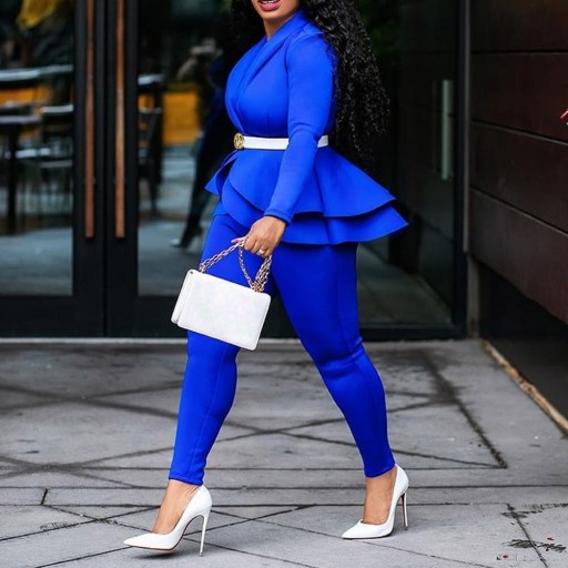 Top femme à manches longues et pantalon B998