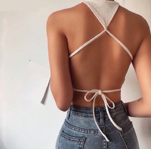 Top ribado feminino A1356