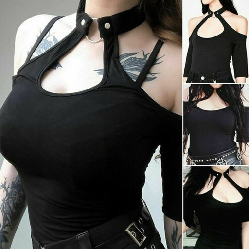 Top sexy noir pour femmes