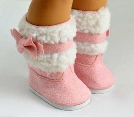 Topánky pre bábiku ružové