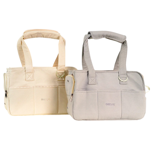 Torba podróżna dla małych psów i kotów do 7,5 kg z bocznym oknem, kieszeniami i paskiem na ramię, rozmiar M, 43 x 19 x 31 cm, na wycieczki