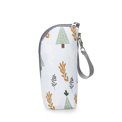 Torba termiczna na butelkę dla dziecka 22 x 8 cm Torba podróżna z motywem lasu Torba termiczna do wózka Bez akcesoriów