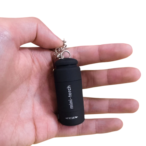 Torcia LED mini ricaricabile 22 x 52 mm Torcia da campeggio ricarica USB Torcia portatile da tasca in materiale ABS