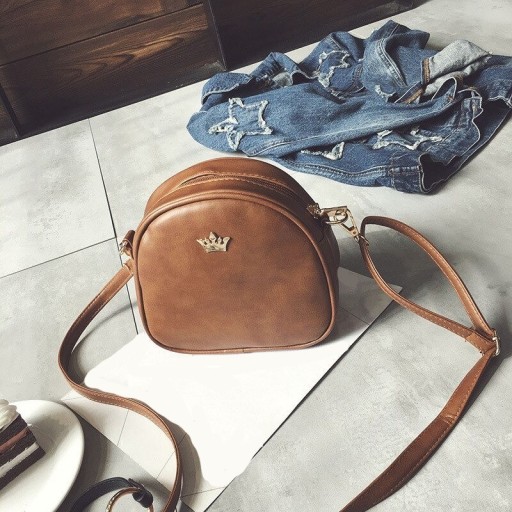Torebka damska typu crossbody z koroną