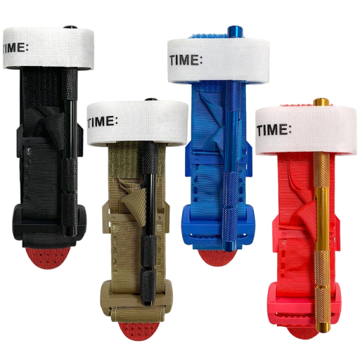 Torseau tactique Torniquet tactique pour application à une main Sangle de serrage Manivelle en plastique