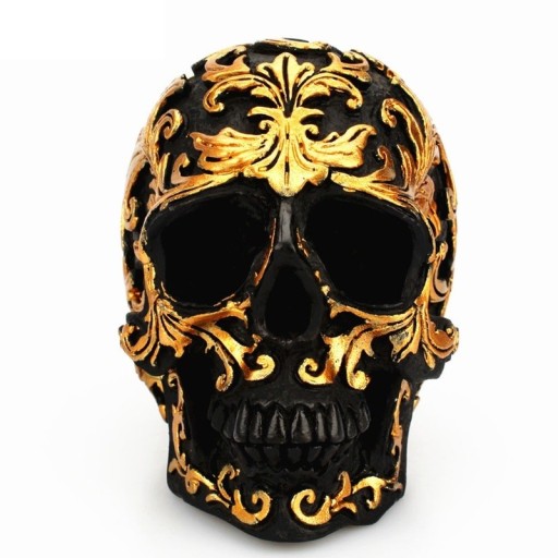 Totenkopf-Dekoration mit Ornamenten