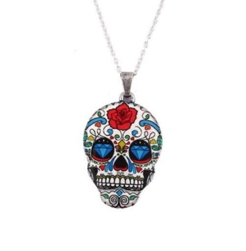 Totenkopf-Halskette für Damen D322