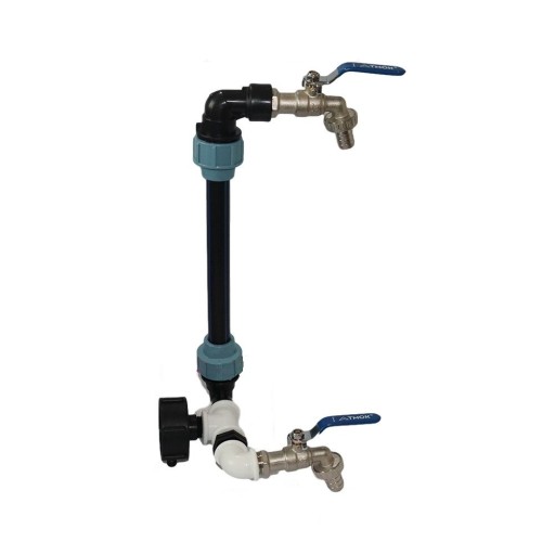 Trädgårdskran med IBC tankreducerare S60*6