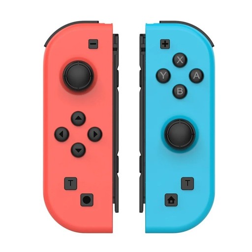 Trådløs controller til Nintendo Switch NS OLED PC Joypad Gamepad Bluetooth 6-aksers gyroskop Dobbelt vibration Vækning Rød Blå