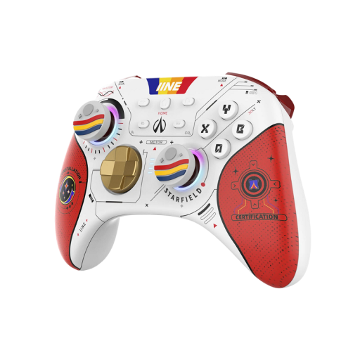 Trådløs spilcontroller Hall-effekt joystick gamepad til Switch, PC, Steam, Android, IOS, 15,5 x 10,7 x 5 cm