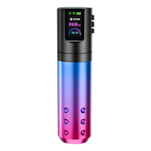 Trådløs tatoveringsmaskine med LED-display 8V 11000 o/min Slaglængde 3,5 mm 1800mAh Professionel tatoveringspen