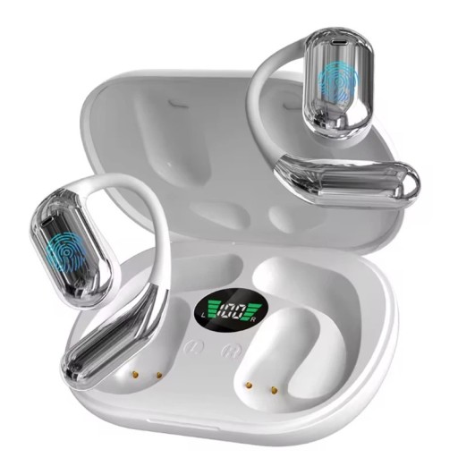 Trådlösa AI-hörlurar med omedelbar översättning av 144 språk Bluetooth 5.3 brusreducering öppen design för resor