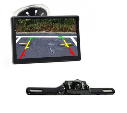 Trådløst parkeringskamera med monitor