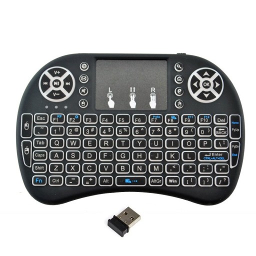 Trådløst tastatur med touchpad til Android TV Box