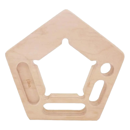 Træbræt til at styrke grebet Finger- og underarmsforstærker Klatrebøjle Træhængebræt 2 stk. 20 x 20,5 x 12 cm