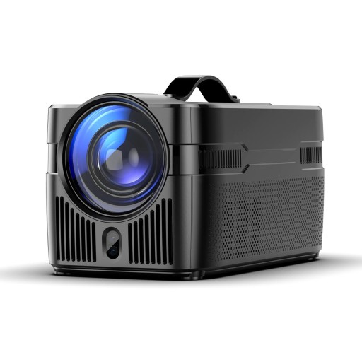 Tragbarer Projektor mit ultra kurzer Projektionsdistanz nativem 1080P 4K 8K WiFi6 BT5.4 Sprachassistent schwarz für Heimkino