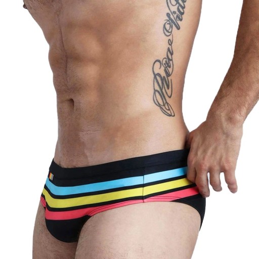 Traje de baño de rayas para hombre F894