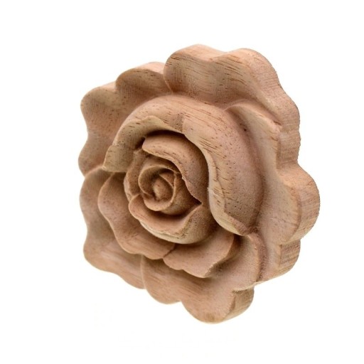 Trandafir decorativ din lemn 5 buc