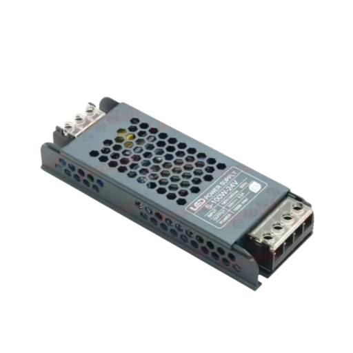 Transformátor pre LED osvetlenie 12V 100W Napájací zdroj AC 190-240V DC adaptér Hliníkové puzdro Medené jadro 139x50x22mm