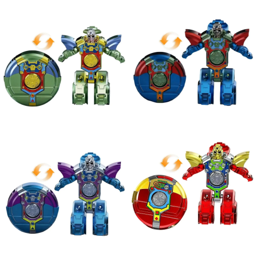 Transformovatelný fidget spinner robot skládací hračka 2v1 antistresová pomůcka pro uvolnění stresu a soustředění