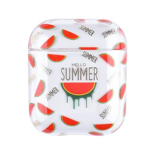 Transparant hoesje met print voor Apple Airpods 1/2 hoesje