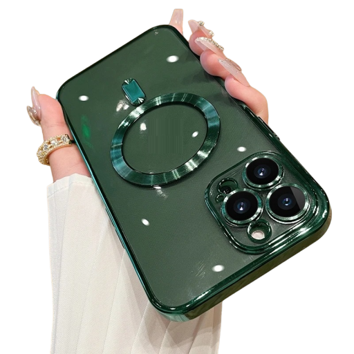 Transparante hoes met MagSafe-ondersteuning en camerabescherming voor iPhone 15 Plus