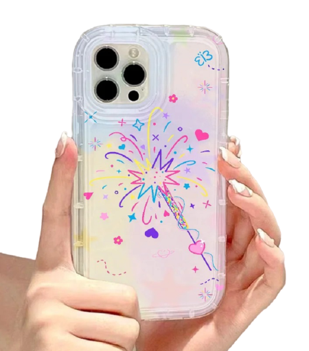 Transparent beskyttelsescover med konfettimotiv til Samsung Galaxy S20 FE 5G