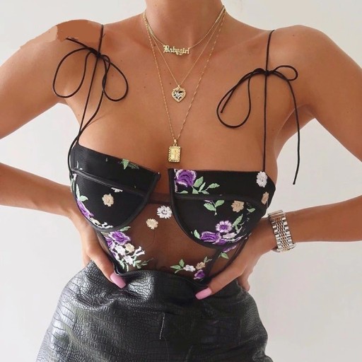 Transparent bodysuit til kvinder B722