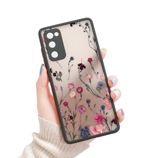 Transparent Case with Meadow Flower Design for Samsung A14 5G