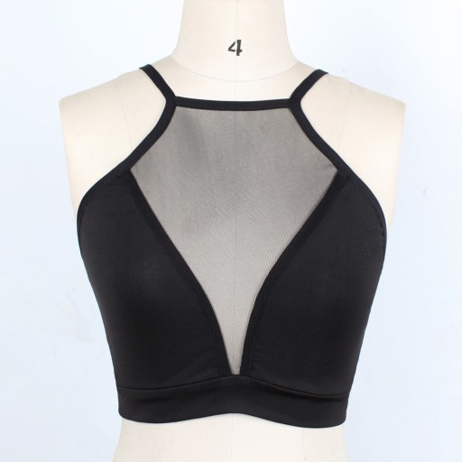 Transparent crop top til kvinder B342
