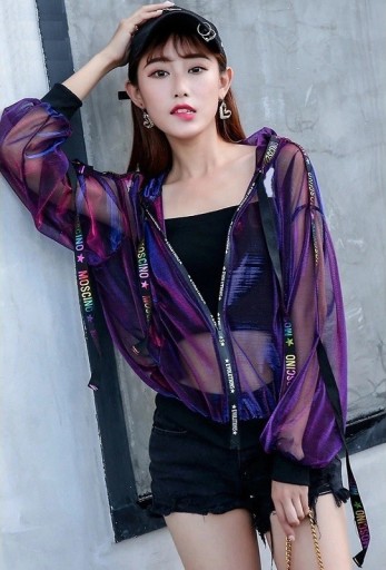 Transparent damejakke P1431