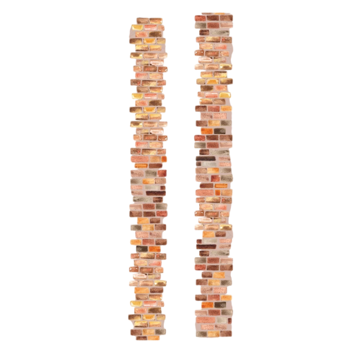 Transparent Decorative Tape 2.5 x 200 cm with Brick Mosaic Pattern