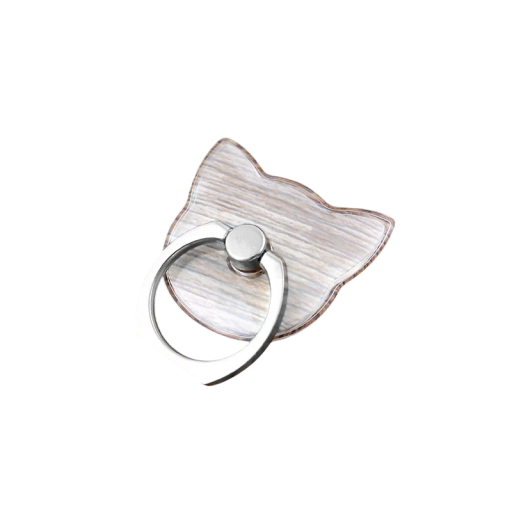 Transparent Mobile Holder with Cat Ring Design Plastic Phone Stand Ring Grip for Comfortable Mobile Use