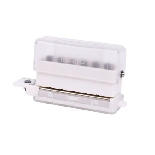 Transparent papirhuller med seks huller Papirhuller med seks huller Kontorpapirhuller 9,3 x 5 x 2,8 cm