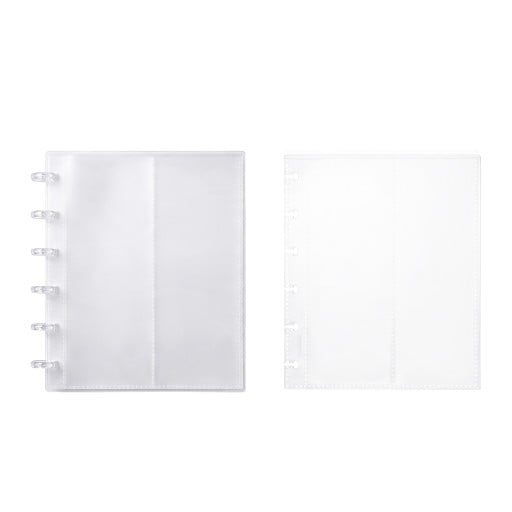 Transparent Photo Frame with Rings 166 x 137 mm For 40 Photos 10 Sheets and 20 Pages 2 Pockets per Page For Photographs and Photo Strips
